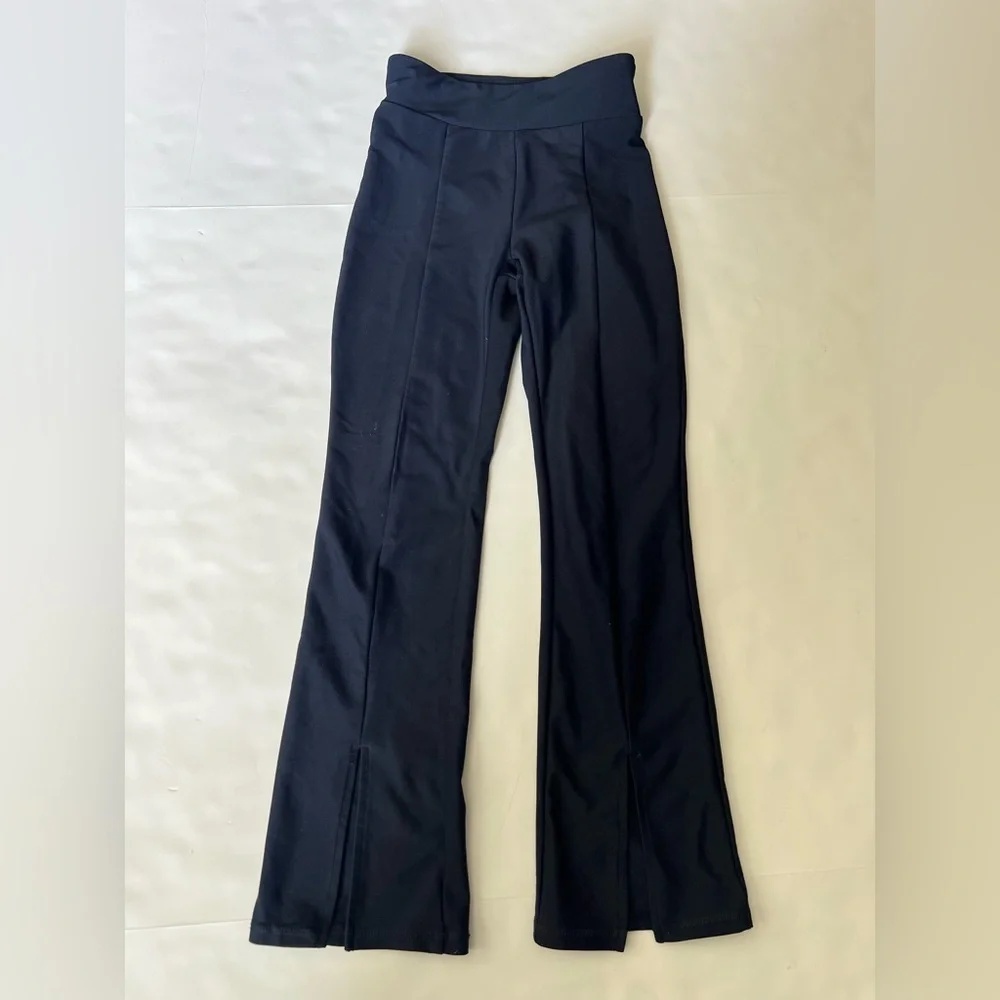 OLD NAVY High-Waisted PowerSoft Flared Split-Hem Performance Leggings Girls 8 M